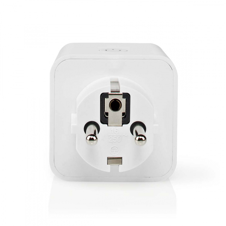 Nedis SmartLife Smart Plug | IP21 | Strömmätare | 3680 W | Type F (CEE 7/3) | 0 - 55 °C | Android™ / IOS | Vit | 1 st Nedis SmartLife Smart Plug | IP21 | Strömmätare | 3680 W | Type F (CEE 7/3) | 0 - 55 °C | Android™ / IOS | Vit | 1 st