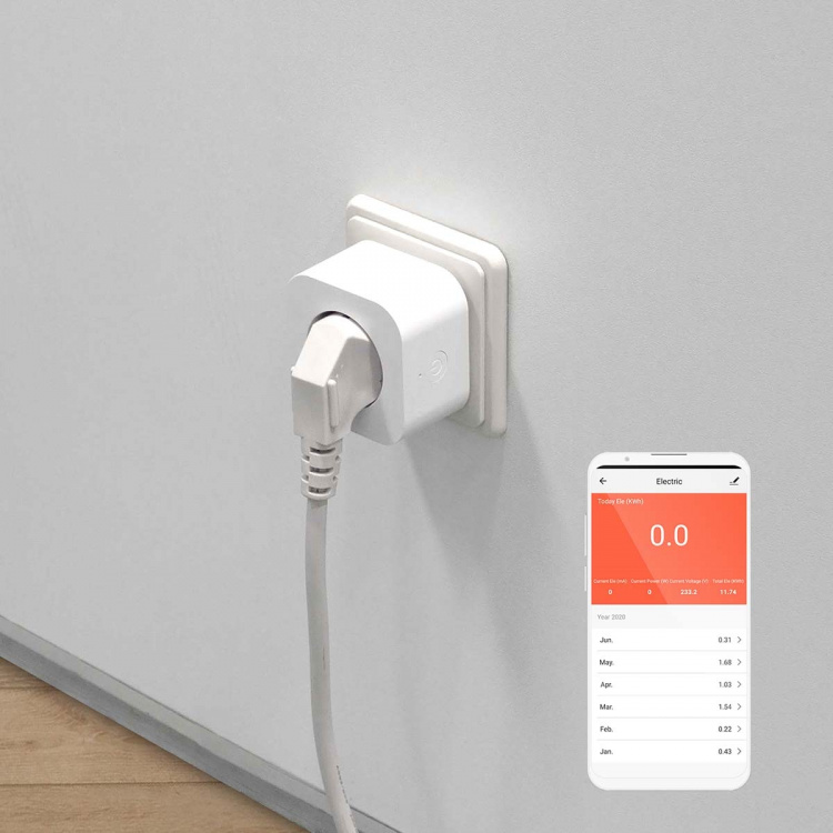 Nedis SmartLife Smart Plug | IP21 | Strömmätare | 3680 W | Type F (CEE 7/3) | 0 - 55 °C | Android™ / IOS | Vit | 1 st Nedis SmartLife Smart Plug | IP21 | Strömmätare | 3680 W | Type F (CEE 7/3) | 0 - 55 °C | Android™ / IOS | Vit | 1 st