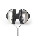 Nedis Over-Ear Wired hörlurar | 3.5 mm | Kabellängd: 2.70 m | Volymkontroll | Silver / Svart