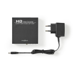 Nedis HDMI ™ Omvandlare | SCART Female | 1x 3.5 mm sound out / 1x Digital Audio / 1x HDMI™ Output | Envägs | 1080p | 1.65 Gbps | Aluminium | Antracit