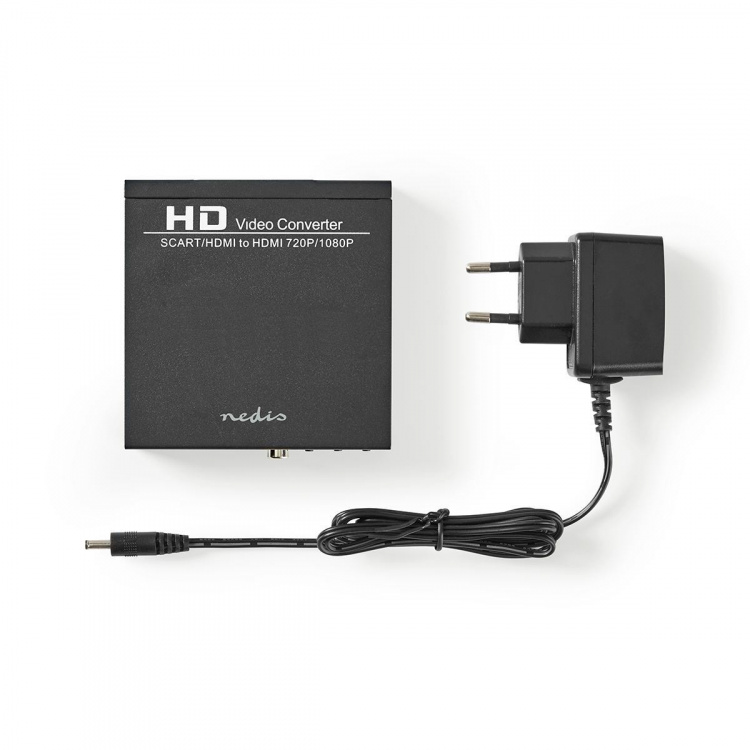 Nedis HDMI ™ Omvandlare | SCART Female | 1x 3.5 mm sound out / 1x Digital Audio / 1x HDMI™ Output | Envägs | 1080p | 1.65 Gbps | Aluminium | Antracit