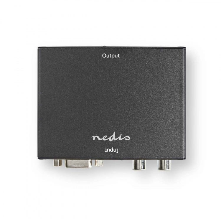 Nedis HDMI ™ Omvandlare | VGA Female / 2x RCA Male | 1x HDMI™ Output | Envägs | 1080p | 1.65 Gbps | Aluminium | Antracit Nedis HDMI ™ Omvandlare | VGA Female / 2x RCA Male | 1x HDMI™ Output | Envägs | 1080p | 1.65 Gbps | Aluminium | Antracit