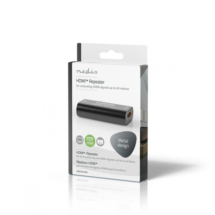 Nedis HDMI ™ Repeater | 40.0 m | 4K@60Hz | 18 Gbps | Metall | Antracit