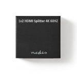 Nedis HDMI ™ Splitter | 2-Port port(s) | 2x HDMI™ Output | 4K@60Hz | 18 Gbps | Metall | Antracit Nedis HDMI ™ Splitter | 2-Port port(s) | 2x HDMI™ Output | 4K@60Hz | 18 Gbps | Metall | Antracit
