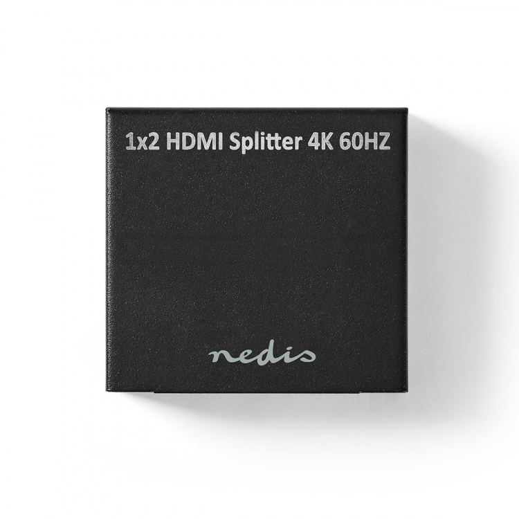 Nedis HDMI ™ Splitter | 2-Port port(s) | 2x HDMI™ Output | 4K@60Hz | 18 Gbps | Metall | Antracit Nedis HDMI ™ Splitter | 2-Port port(s) | 2x HDMI™ Output | 4K@60Hz | 18 Gbps | Metall | Antracit