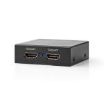 Nedis HDMI ™ Splitter | 2-Port port(s) | 2x HDMI™ Output | 4K@60Hz | 18 Gbps | Metall | Antracit Nedis HDMI ™ Splitter | 2-Port port(s) | 2x HDMI™ Output | 4K@60Hz | 18 Gbps | Metall | Antracit