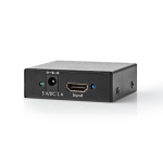 Nedis HDMI ™ Splitter | 2-Port port(s) | 2x HDMI™ Output | 4K@60Hz | 18 Gbps | Metall | Antracit Nedis HDMI ™ Splitter | 2-Port port(s) | 2x HDMI™ Output | 4K@60Hz | 18 Gbps | Metall | Antracit