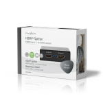 Nedis HDMI ™ Splitter | 2-Port port(s) | 2x HDMI™ Output | 4K@60Hz | 18 Gbps | Metall | Antracit Nedis HDMI ™ Splitter | 2-Port port(s) | 2x HDMI™ Output | 4K@60Hz | 18 Gbps | Metall | Antracit