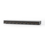 Nedis HDMI ™ Splitter | 8-Port port(s) | 8x HDMI™ Output | 4K@60Hz | 18 Gbps | Metall | Antracit Nedis HDMI ™ Splitter | 8-Port port(s) | 8x HDMI™ Output | 4K@60Hz | 18 Gbps | Metall | Antracit