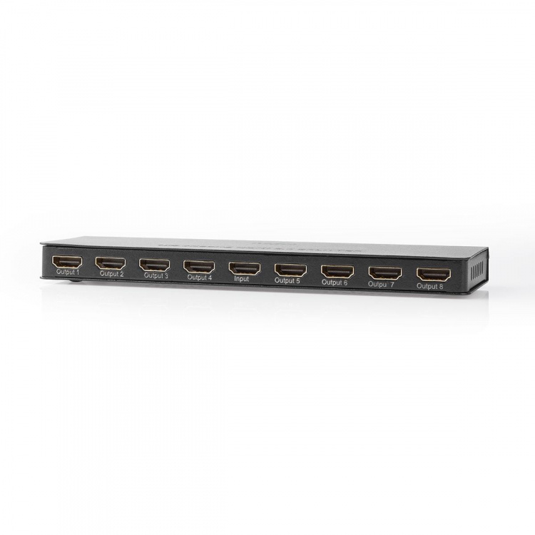 Nedis HDMI ™ Splitter | 8-Port port(s) | 8x HDMI™ Output | 4K@60Hz | 18 Gbps | Metall | Antracit Nedis HDMI ™ Splitter | 8-Port port(s) | 8x HDMI™ Output | 4K@60Hz | 18 Gbps | Metall | Antracit
