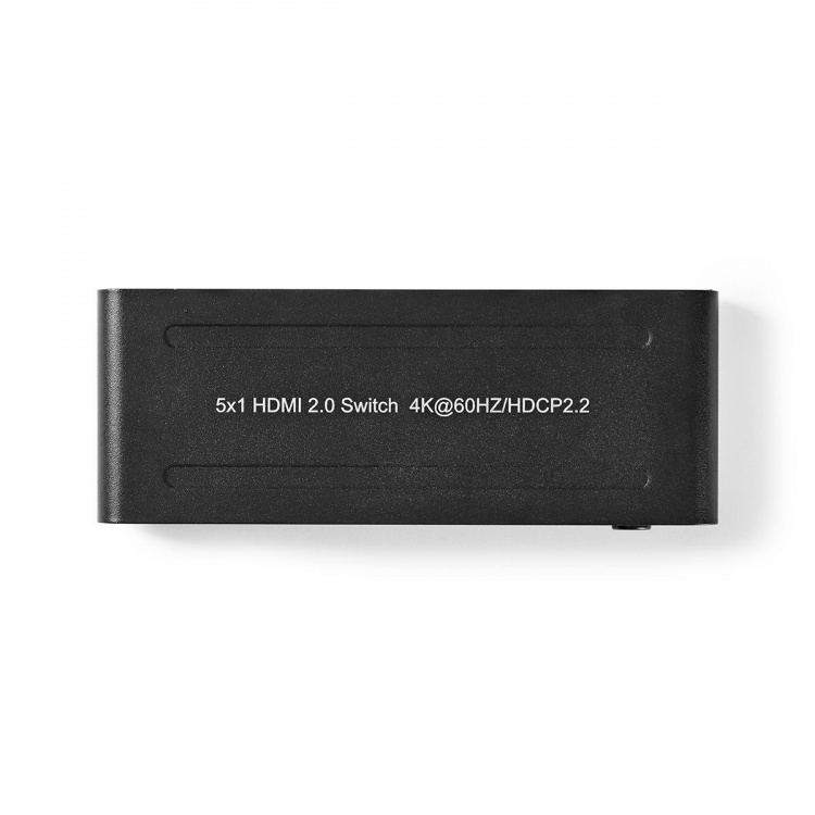 Nedis HDMI ™ Switch | 5-Port port(s) | 5x HDMI™ Input | 1x HDMI™ Output | 4K@60Hz | 18 Gbps | Fjärrstyrd | Metall | Antracit Nedis HDMI ™ Switch | 5-Port port(s) | 5x HDMI™ Input | 1x HDMI™ Output | 4K@60Hz | 18 Gbps | Fjärrstyrd | Metall | Antracit