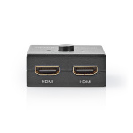 Nedis HDMI ™ Switch | 3-Port port(s) | 1x HDMI™ Input / 2x HDMI™ Input | 1x HDMI™ Output / 2x HDMI™ Output | 4K@60Hz | 6 Gbps | Metall | Antracit Nedis HDMI ™ Switch | 3-Port port(s) | 1x HDMI™ Input / 2x HDMI™ Input | 1x HDMI™ Output / 2x HDMI™ Output | 4K@60Hz | 6 Gbps | Metall | Antracit