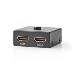 Nedis HDMI ™ Switch | 3-Port port(s) | 1x HDMI™ Input / 2x HDMI™ Input | 1x HDMI™ Output / 2x HDMI™ Output | 4K@60Hz | 6 Gbps | Metall | Antracit Nedis HDMI ™ Switch | 3-Port port(s) | 1x HDMI™ Input / 2x HDMI™ Input | 1x HDMI™ Output / 2x HDMI™ Output | 4K@60Hz | 6 Gbps | Metall | Antracit