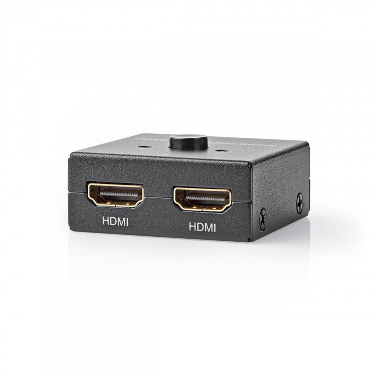 Nedis HDMI ™ Switch | 3-Port port(s) | 1x HDMI™ Input / 2x HDMI™ Input | 1x HDMI™ Output / 2x HDMI™ Output | 4K@60Hz | 6 Gbps | Metall | Antracit Nedis HDMI ™ Switch | 3-Port port(s) | 1x HDMI™ Input / 2x HDMI™ Input | 1x HDMI™ Output / 2x HDMI™ Output | 4K@60Hz | 6 Gbps | Metall | Antracit