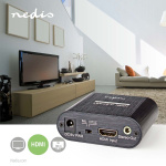 Nedis HDMI ™ Omvandlare | HDMI™ ingång | SCART Hona | Envägs | 480i | 18 Gbps | Metall | Antracit