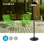 Nedis Patio värmare | 1500 W | 1 Värmeinställning | Skydd för att ramla | IP34 | Svart