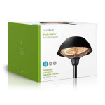 Nedis Patio värmare | 1500 W | 1 Värmeinställning | Skydd för att ramla | IP34 | Svart