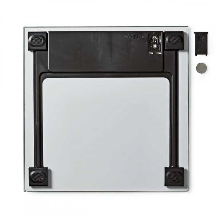 Nedis Personvåg | Digital | Vit | Härdat Glas | Maximal vägningskapacitet: 150 kg