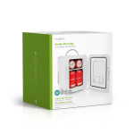 Nedis Portabelt mini kylskåp | 4 l | 12 V DC / 100 - 240 V AC | Vit