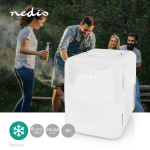Nedis Portabelt mini kylskåp | 4 l | 12 V DC / 100 - 240 V AC | Vit