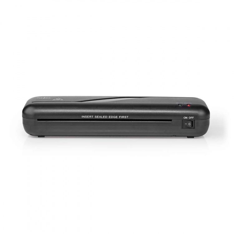 Nedis Laminator | Varm | A4 | 230 mm/min | Automatisk avstängning | Strömadapter | Svart
