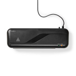 Nedis Laminator | Varm | A4 | 230 mm/min | Automatisk avstängning | Strömadapter | Svart