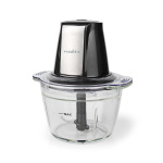 Nedis Mathackare | 500 W | 1 l | Glas | 1 hastighetsinställning | Silver / Svart