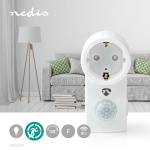 Nedis Rörelsedetektor | Inomhus | Type F (CEE 7/7) | Typ F (CEE 7/7) | 120 ° | 5 - 300 W | 300 W | 1200 W | 3 - 2000 Lux | Sensorteknik: PIR | Sensor räckvidd: 0.0 - 9.0 m