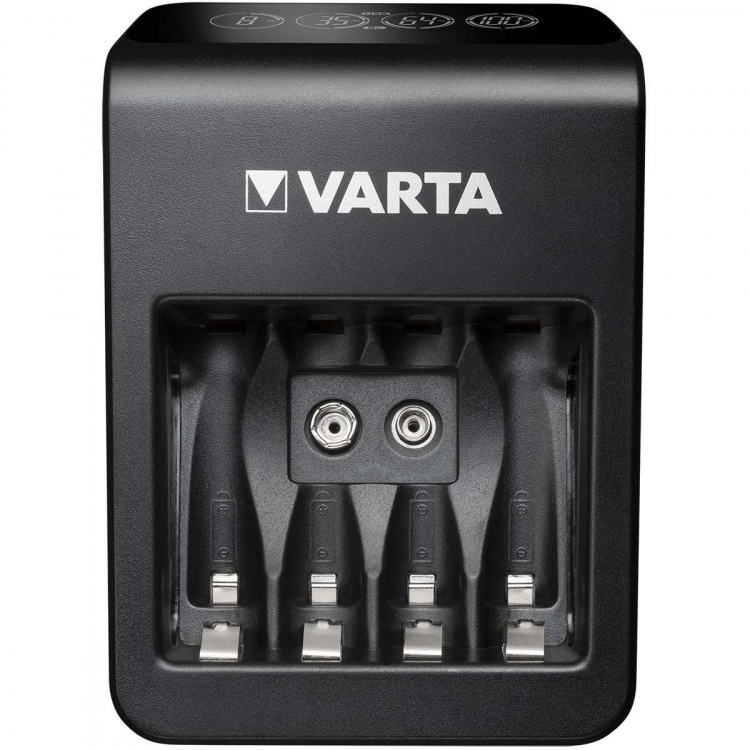 Varta NiMH LCD Plug Charger+ (AA, AAA & 9 Volt) inklusive 4x AA 2100 mAh