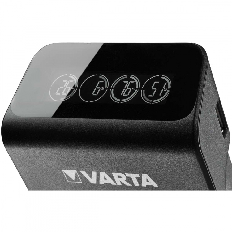 Varta NiMH LCD Plug Charger+ (AA, AAA & 9 Volt) inklusive 4x AA 2100 mAh