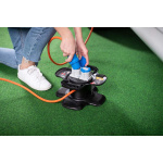 brennenstuhl CEE Kabelupprullare gjord av speciell gummiblandning (10 m kabel i orange, Camping Kabelupprullare för permanent utomhusbruk IP44, 2x CEE-uttag, 3x Uttag)