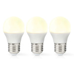 Nedis LED-lampa E27 | G45 | 4.9 W | 470 lm | 2700 K | Varm Vit | Retrostil | Matt | 3 st