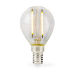 Nedis LED-lampa Lampa E14 | G45 | 2 W | 250 lm | 2700 K | Varm Vit | Retrostil | 1 st. | Tydlig