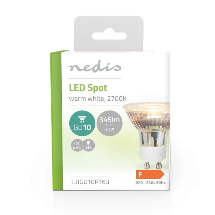 Nedis LED-lampa GU10 | Spot | 4.5 W | 345 lm | 2700 K | Varm Vit | Retrostil | 1 st