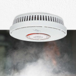 Nedis Rök & kolmonoxid Alarm | Batteridriven | Batterilängd upp till: 10 år | EN 14604 | Med testknapp | 85 dB | ABS | Vit