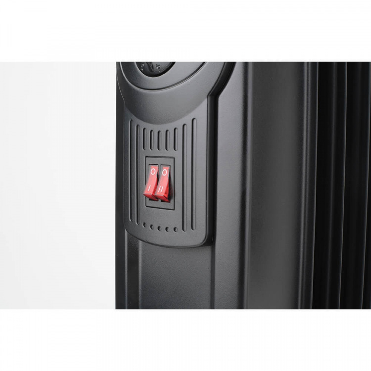 BLACK+DECKER Oljefyllt element 1500W Svart BLACK+DECKER Oljefyllt element 1500W Svart