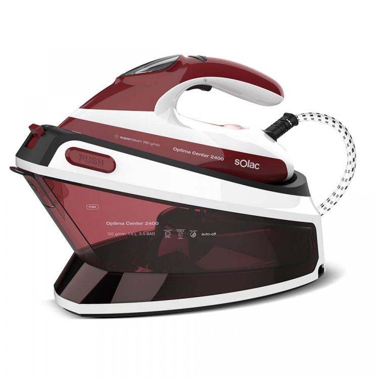 SOLAC Strykjärn Ångstation Optima Center 2400W