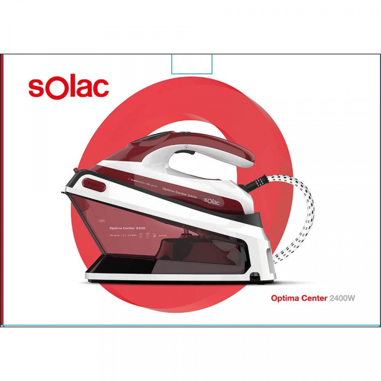 SOLAC Strykjärn Ångstation Optima Center 2400W