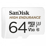 SANDISK Minneskort MicroSDXC 64GB High Endurance med adap