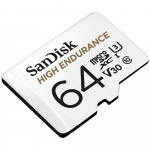 SANDISK Minneskort MicroSDXC 64GB High Endurance med adap