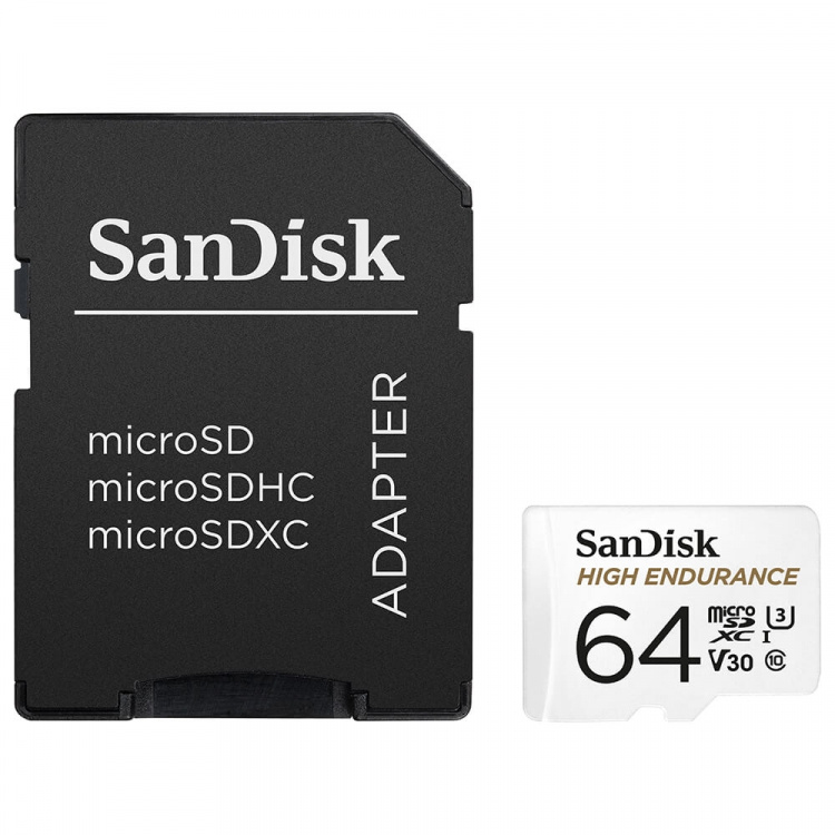SANDISK Minneskort MicroSDXC 64GB High Endurance med adap SANDISK Minneskort MicroSDXC 64GB High Endurance med adap