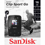SANDISK MP3-Spelare Clip Sport Go 16GB Svart