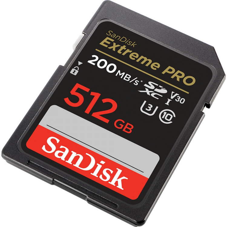 SANDISK SDXC Extreme Pro 512GB 200MB/s UHS-I C10 V30 U3