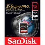 SANDISK SDXC Extreme Pro 512GB 200MB/s UHS-I C10 V30 U3