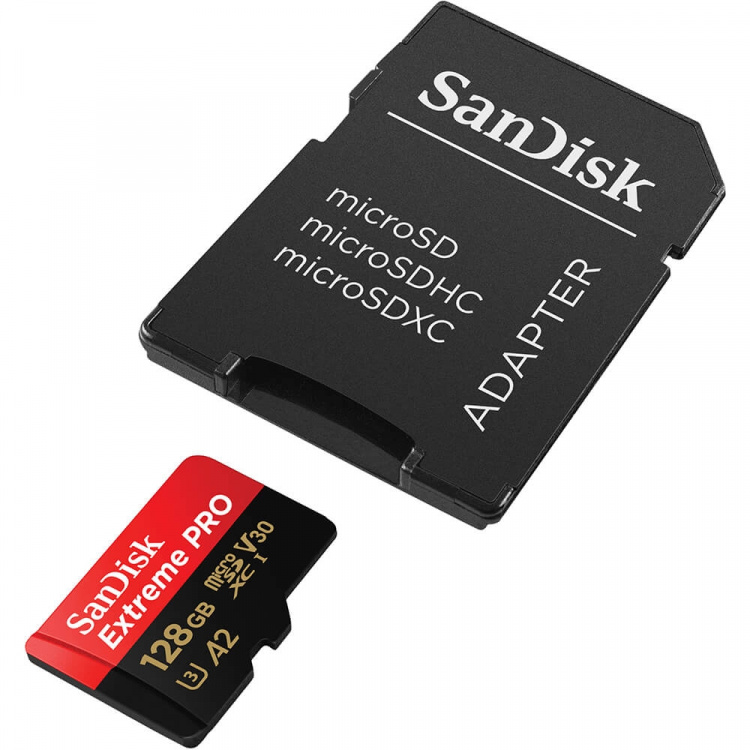 SanDisk MicroSDXC Extreme Pro 128GB 200MB/s A2 C10 V30 UHS-I