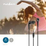 Nedis Trådbundna Hörlurar | 3.5 mm | Kabellängd: 1.20 m | Svart
