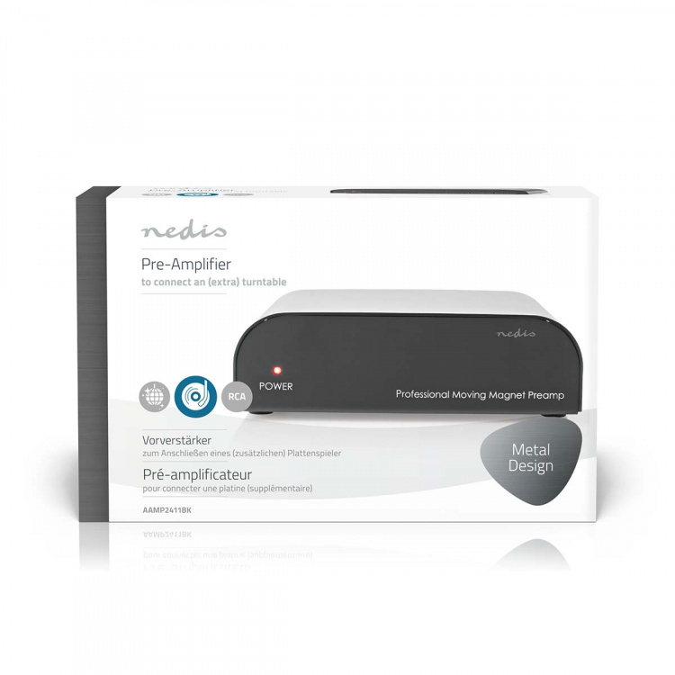 Nedis Förförstärkaren | Ingång för audio/video/dataanslutningar: 1x RCA | Audio / video / dataanslutningar utgång: 1x RCA | 2 Kanaler | Phono / Skivspelare | Automatisk | Svart Nedis Förförstärkaren | Ingång för audio/video/dataanslutningar: 1x RCA | Audio / video / dataanslutningar utgång: 1x RCA | 2 Kanaler | Phono / Skivspelare | Automatisk | Svart
