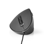 Nedis Trådad Mus | DPI: 1200 / 1800 / 2400 / 3600 dpi | Justerbar DPI | Antal knappar: 6 | Programmerbara knappar | Högerhänt | 1.60 m