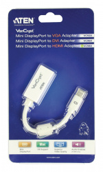 aten Mini Displayport-Kabel Mini DisplayPort-hane - HDMI Kontakt 0.15 m Vit