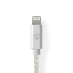 Nedis Lightning Kabel | USB 2.0 | Apple Lightning, 8-stifts | USB-A Hane | 480 Mbps | Guldplaterad | 1.00 m | Rund | Flätad / Nylon | Aluminium | Kartong med täckt fönster Nedis Lightning Kabel | USB 2.0 | Apple Lightning, 8-stifts | USB-A Hane | 480 Mbps | Guldplaterad | 1.00 m | Rund | Flätad / Nylon | Aluminium | Kartong med täckt fönster